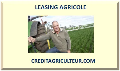 LEASING MATÉRIEL AGRICOLE LOA LLD 2026
